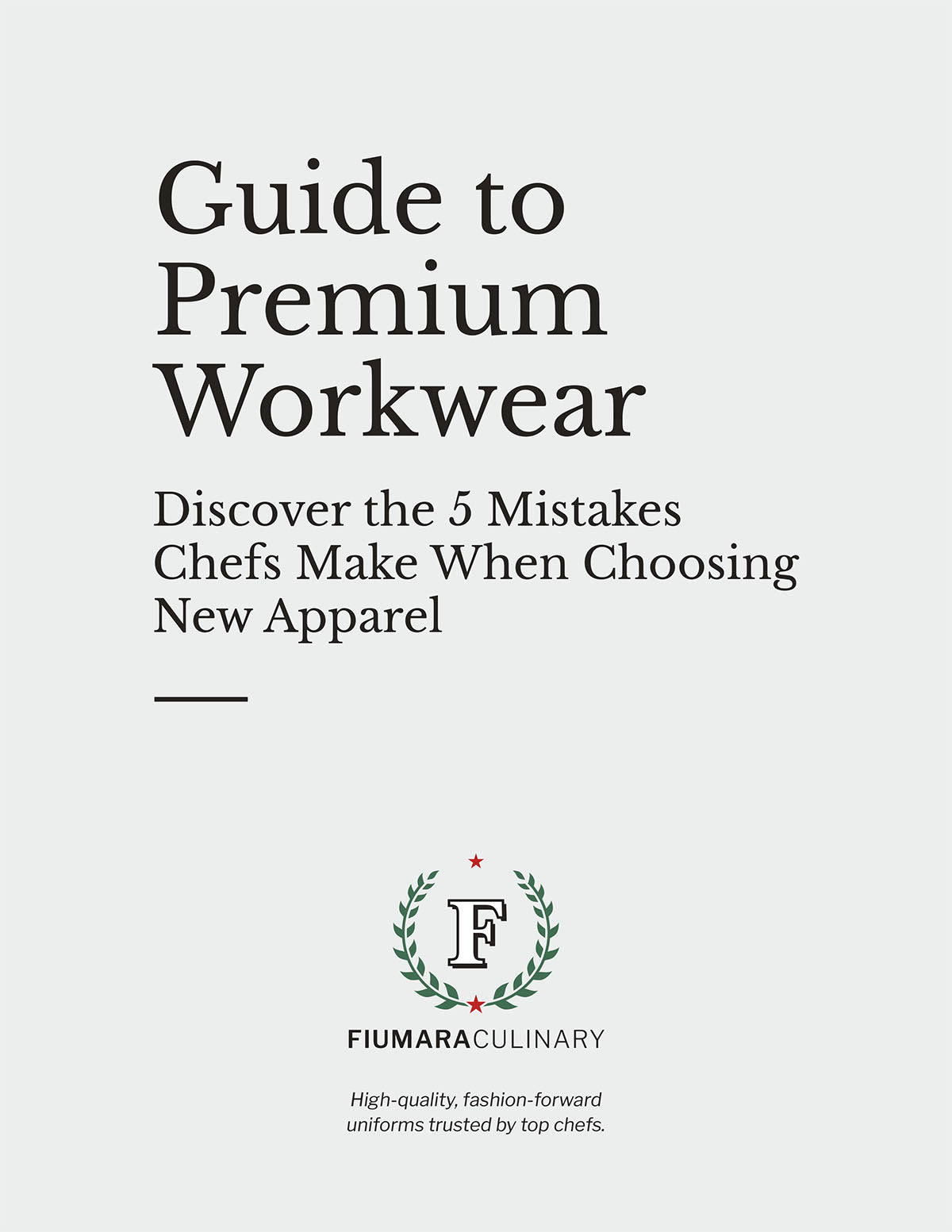 Fiumara Culinary - Guide to Premium Workwear